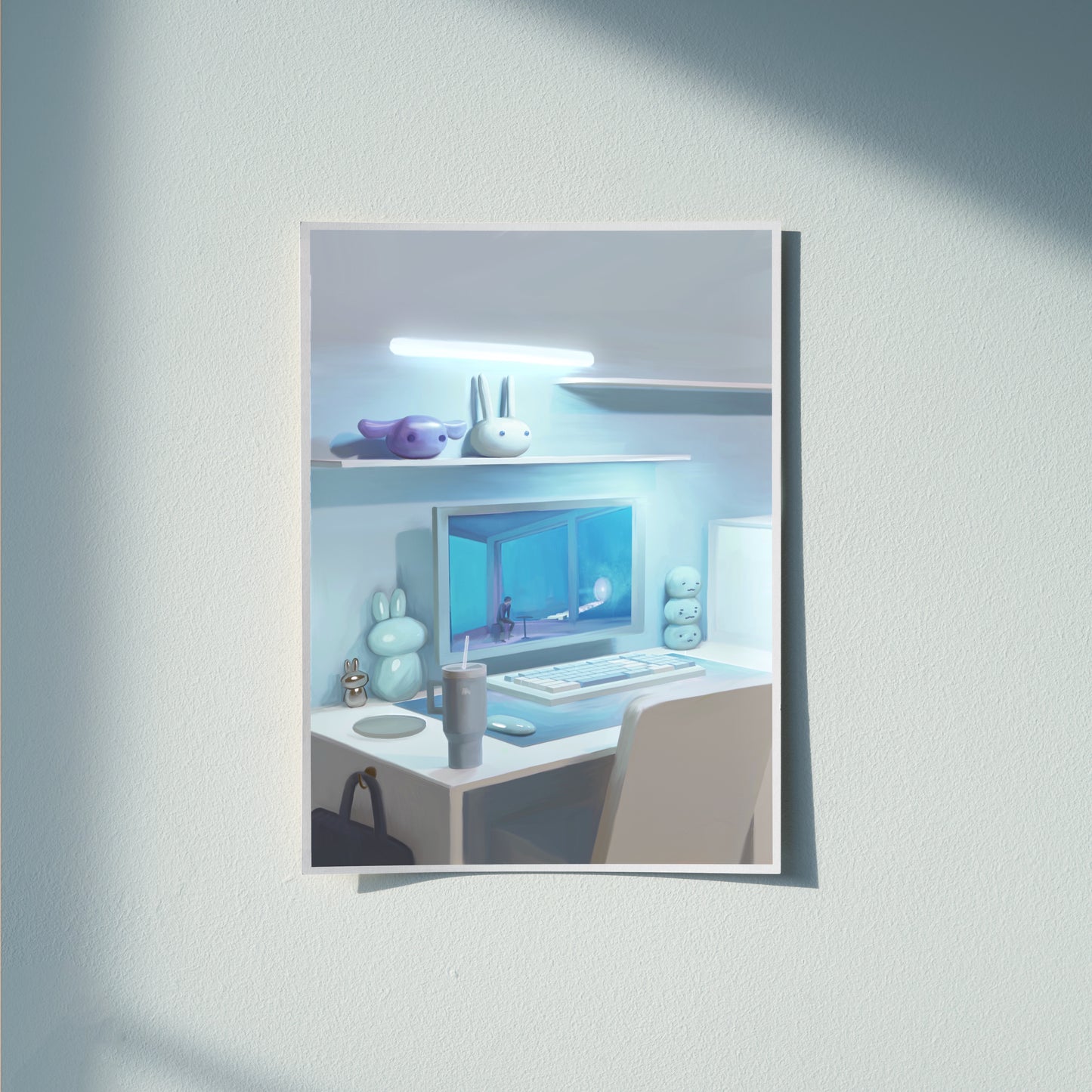 Art Print - Digital Blue