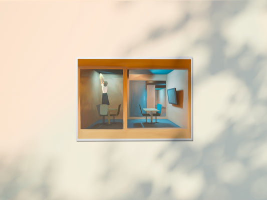 Art Print - Orange Blue
